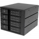 Startech.Com 4 Bay Aluminum Trayless Hot Swap Mobile Rack Backplane for 3.5in SAS II/SATA III - 6 Gbps HDD - Connect and hot swap four 3.5in SATA III or SAS II hard drives to your computer system in three 5.25" bays, with support for SATA 6 Gbps - Co