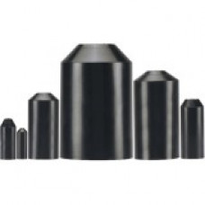 Panduit Cable Protector End Cap - Black - 5 Pack - Polyolefin - TAA Compliance HSEC1.5-5