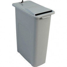 HSM 27" Lockable Shredder Bin - Tamper Proof Lid - Executive Gray HSM1070070210