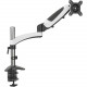 Amer Hydra Mounting Arm for Curved Screen Display, Flat Panel Display - 65" Screen Support - 33.07 lb Load Capacity - Steel, Aluminum, Alloy, Plastic - White, Black, Chrome HYDRA1HD