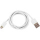 I/OMagic Lightning/USB Data Transfer Cable - 4 ft Lightning/USB Data Transfer Cable - USB - Lightning Proprietary Connector - MFI - White I012U04LW
