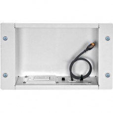 Peerless -AV Recessed Cable Managementand Power Storage Accessory Box - High Glossy Black - RoHS, TAA Compliance IBA2AC