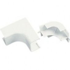 Panduit Cable Raceway Corner Fitting - Electric Ivory - 10 Pack - Acrylonitrile Butadiene Styrene (ABS) - TAA Compliance ICFX5EI-X