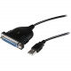 Startech.Com Parallel printer adapter - USB - DB25 parallel - 6 ft - Type A Male USB - RoHS Compliance ICUSB1284D25