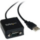 Startech.Com 1 Port FTDI USB to Serial RS232 Adapter Cable with COM Retention - Add an RS232 serial port with COM retention to your laptop or desktop computer through USB - USB to Serial - USB to RS232 - USB to DB9 - USB to serial Adapter - USB to serial 