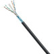 Panduit Cat.6 F/UTP Network Cable - 1000 ft Category 6 Network Cable for Network Device - Bare Wire - Bare Wire - Shielding - Black - 1 Pack IFC6C04BBL-CEG