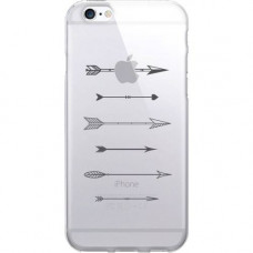 CENTON OTM Hipster Prints Clear Phone Case, Shooting Grey Arrows - For iPhone 6, iPhone 6S Plus - Shooting Grey Arrows IP6V1CLR-HIP-19