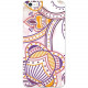 CENTON OTM iPhone 6 Plus White Glossy Case Paisley Collection, Purple - iPhone 6 Plus - White, Purple - Paisley - Glossy IP6PV1WG-PAI-03