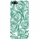 CENTON OTM Classic Prints White Phone Case, New Age Swirls of Jade - For iPhone 6 Plus, iPhone 6S Plus - New Age Swirls of Jade - White IP6PWG-AGE-02V2