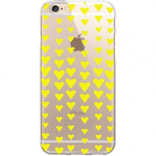 CENTON OTM Classic Prints Clear Phone Case, Falling Yellow Hearts - iPhone 6/6S - For iPhone 6, iPhone 6S - Falling Yellow Hearts - Clear - Wear Resistant, Tear Resistant IP6V1CLR-CLS-06