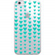 CENTON OTM Classic Prints Clear Phone Case, Falling Turquoise Hearts - For iPhone 6, iPhone 6S Plus - Falling Turquoise Hearts IP6V1CLR-CLS-10