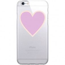CENTON OTM Classic Prints Clear Phone Case, Heart Beat Pink - For iPhone 6, iPhone 6S Plus - Heart Beat Pink IP6V1CLR-CLS-11