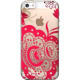 CENTON OTM Floral Prints Clear Phone Case, Paisley Red - For iPhone 6, iPhone 6S Plus - Paisley Red IP6V1CLR-FLR-05