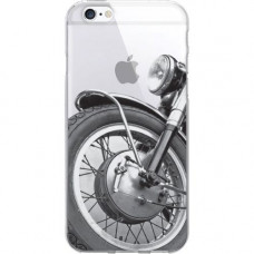 CENTON OTM iPhone 6 Clear Case Rugged Collection, Motorcycle - For Apple iPhone 6 Smartphone - Motorcycle - Clear IP6V1CLR-RGD-03