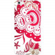 CENTON OTM Floral Prints White Phone Case, Paisley Red - iPhone 6/6S - For iPhone 6, iPhone 6S - Paisley Red - White - Wear Resistant, Tear Resistant IP6V1WG-RED-01