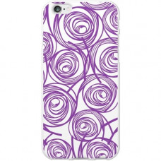 CENTON OTM iPhone 6 White Glossy Case New Age Collection,Swirls,Amethyst - For Apple iPhone 6 Smartphone - Amethyst - Black - Glossy IP6WG-AGE-02V4