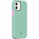 Incipio Duo for iPhone 12 mini - For Apple iPhone 12 mini Smartphone - Candy Mint, Pink - Soft-touch - Bump Resistant, Drop Resistant, Impact Resistant, Bacterial Resistant, Scratch Resistant, Discoloration Resistant - 12 ft Drop Height IPH-1893-MINT