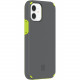 Incipio Duo for iPhone 12 mini - For Apple iPhone 12 mini Smartphone - Volt Green, Gray - Soft-touch - Bump Resistant, Drop Resistant, Impact Resistant, Bacterial Resistant, Scratch Resistant, Discoloration Resistant - 12 ft Drop Height IPH-1893-VOLT