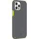 Incipio Duo for iPhone 12 Pro Max - For Apple iPhone 12 Pro Max Smartphone - Gray, Volt Green - Soft-touch - Bump Resistant, Drop Resistant, Impact Resistant, Bacterial Resistant, Scratch Resistant, Discoloration Resistant, Fungus Resistant, Slip Resistan