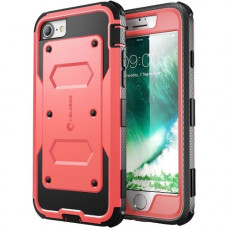 I-Blason Armorbox Carrying Case (Holster) iPhone 7, iPhone 8 - Pink - Drop Resistant - Polycarbonate, Thermoplastic Polyurethane (TPU) IPH8-ARMOBX-PK