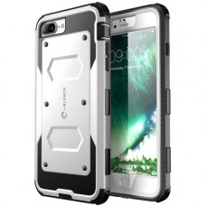 I-Blason Armorbox Case - For Apple iPhone 8 Plus Smartphone - White - Polycarbonate, Thermoplastic Polyurethane (TPU) IPH8P-ARMOR-WH