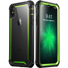 I-Blason Ares Case - For Apple iPhone X Smartphone - Green - Polycarbonate IPHX-ARES-BK/GN