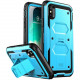 I-Blason Armorbox Carrying Case (Holster) iPhone X - Blue - Drop Resistant, Shock Absorbing, Scratch Resistant, Scrape Resistant - Polycarbonate Exterior, Thermoplastic Polyurethane (TPU) - Holster, Belt Clip IPHX-ARMRBX-BE