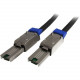 Startech.Com 1m External Mini SAS Cable - Serial Attached SCSI SFF-8088 to SFF-8088 - 1 x SFF-8088 Mini-SAS - 1 x SFF-8088 Mini-SAS - Black - RoHS, TAA Compliance ISAS88881