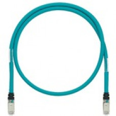Panduit Cat.5e SF/UTP Network Cable - 6.56 ft Category 5e Network Cable for Network Device - First End: 1 x RJ-45 Male Network - Second End: 1 x RJ-45 Male Network - Patch Cable - Shielding - Teal - 1 Pack - TAA Compliance ISTPHCH2MTL