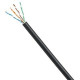 Panduit Cat.5e U/UTP Network Cable - 1000 ft Category 5e Network Cable for Network Device - Bare Wire - Bare Wire - Black - 1 Pack IUC5C04ABL-CEG