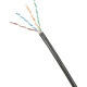 Panduit Cat.5e U/UTP Network Cable - 1000 ft Category 5e Network Cable for Network Device - Bare Wire - Bare Wire - Black - TAA Compliance IURHT5C04BL-UG