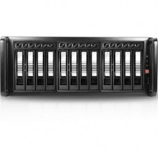 Istarusa RAIDage JAGE412HDSL Drive Enclosure 12Gb/s SAS, SATA/600 - Mini-SAS HD Host Interface - 4U Rack-mountable - Black, Silver - Hot Swappable Bays - 12 x HDD Supported - 12 x 2.5"/3.5" Bay - SECC JAGE412HDSL