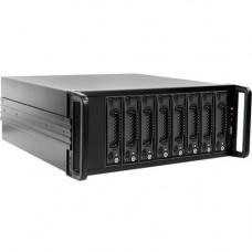 Istarusa RAIDage JAGE480HD-TG Drive Enclosure 12Gb/s SAS, SATA/600 - Mini-SAS HD Host Interface - 4U Rack-mountable - Black - Hot Swappable Bays - 8 x HDD Supported - 8 x 2.5"/3.5" Bay - SECC JAGE480HD-TG