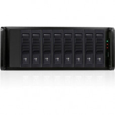 Istarusa RAIDage JAGE480HDBK-DE-SEA Drive Enclosure 12Gb/s SAS, SATA/600 - Mini-SAS HD Host Interface - 4U Rack-mountable - Black - Hot Swappable Bays - 8 x HDD Supported - 8 x 3.5" Bay - SECC JAGE480HDBK-DE-SEA