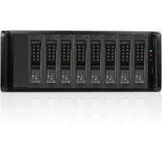 Istarusa RAIDage JAGE480HDBK-DE Drive Enclosure 12Gb/s SAS, SATA/600 - Mini-SAS HD Host Interface - 4U Rack-mountable - Black - Hot Swappable Bays - 8 x HDD Supported - 8 x 3.5" Bay - SECC JAGE480HDBK-DE