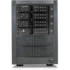 Istarusa RAIDage JAGE5BT4HDBK-DE-P Drive Enclosure 12Gb/s SAS, SATA/600 - Mini-SAS HD Host Interface Tower - Black - Hot Swappable Bays - 4 x HDD Supported - 4 x 3.5" Bay - Steel JAGE5BT4HDBK-DE-P