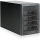 Istarusa RAIDage JAGE5BT4HDBK-M1 Drive Enclosure 12Gb/s SAS, SATA/600 - Mini-SAS HD Host Interface Tower - Black - Hot Swappable Bays - 4 x HDD Supported - 4 x 2.5"/3.5" Bay - Steel JAGE5BT4HDBK-M1