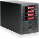 Istarusa RAIDage JAGE5BT4HDRD Drive Enclosure 12Gb/s SAS, SATA/600 - Mini-SAS HD Host Interface Tower - Black, Red - Hot Swappable Bays - 4 x HDD Supported - 4 x 2.5"/3.5" Bay - Steel JAGE5BT4HDRD