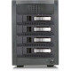 Istarusa RAIDage JAGE5BT4HDSL-M1 Drive Enclosure 12Gb/s SAS, SATA/600 - Mini-SAS HD Host Interface Tower - Black, Silver - Hot Swappable Bays - 4 x HDD Supported - 4 x 2.5"/3.5" Bay - Steel JAGE5BT4HDSL-M1