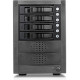 Istarusa RAIDage JAGE5BT4MSBK Drive Enclosure 12Gb/s SAS, SATA/600 - Mini-SAS HD Host Interface Tower - Black - Hot Swappable Bays - 4 x HDD Supported - 4 x 2.5"/3.5" Bay - Steel JAGE5BT4MSBK