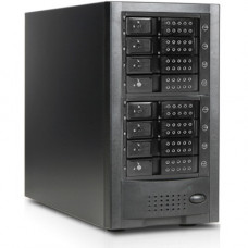 Istarusa RAIDage JAGE6BT8HDBK-DE-P Drive Enclosure 12Gb/s SAS, SATA/600 - Mini-SAS HD Host Interface Tower - Black - Hot Swappable Bays - 8 x HDD Supported - 8 x 3.5" Bay - Steel JAGE6BT8HDBK-DE-P