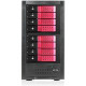 Istarusa RAIDage JAGE6BT8HDRD-DE Drive Enclosure 12Gb/s SAS, SATA/600 - Mini-SAS HD Host Interface Tower - Black, Red - Hot Swappable Bays - 8 x HDD Supported - 8 x 3.5" Bay - Steel JAGE6BT8HDRD-DE