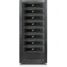 Istarusa RAIDage JAGE9BT8HD-T7DE Drive Enclosure 12Gb/s SAS, SATA/600 - Mini-SAS HD Host Interface Tower - Black - Hot Swappable Bays - 8 x HDD Supported - 8 x 2.5"/3.5" Bay - Steel JAGE9BT8HD-T7DE