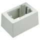 Panduit Pan-Way Low Voltage Surface Mount Box - 1-gang - White - TAA Compliance JB1DWH-A