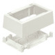Panduit Pan-Way 1 Gang Fast Snap Low Voltage Surface Mounting Box - 1-gang - White - TAA Compliance JB1FSAW-A