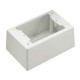 Panduit Pan-Way 1 Gang Power Rated Surface Mounting Box - 1-gang - White - TAA Compliance JBP1DWH