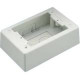 Panduit JBP1EI Mounting Box - 1-gang - Electric Ivory - Polyvinyl Chloride (PVC) - TAA Compliance JBP1EI