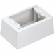 Panduit JBP1IIW Mounting Box - 1-gang - International White - Polyvinyl Chloride (PVC) - TAA Compliance JBP1IIW