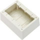 Panduit JBP3DWH Mounting Box - 3-gang - White - Polyvinyl Chloride (PVC) - TAA Compliance JBP3DWH