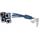 HPE Network Cable - 11.81" Network Cable for Network Device - First End: 4 x RJ-45 Male Network - TAA Compliance JG263A